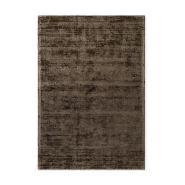 Brūns ar rokām darināts viskozes paklājs 80x150 cm Noemi – Vikosa