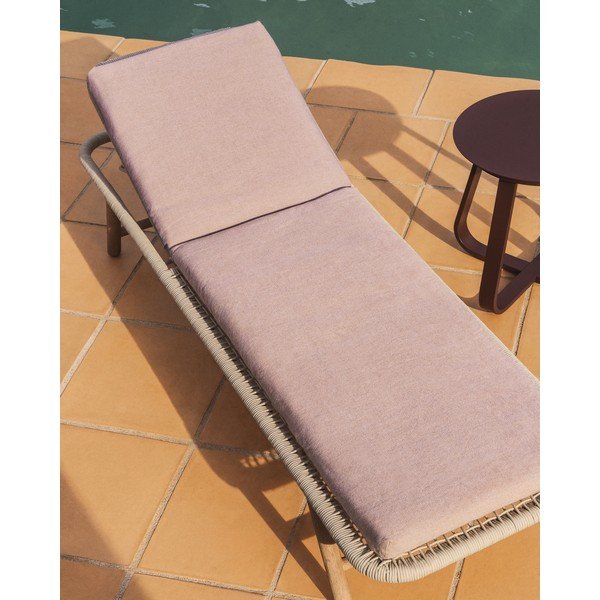 Bēšs dārza sēdekļa spilvens zviļņiem 50x175 cm Maoni – Kave Home-image-2