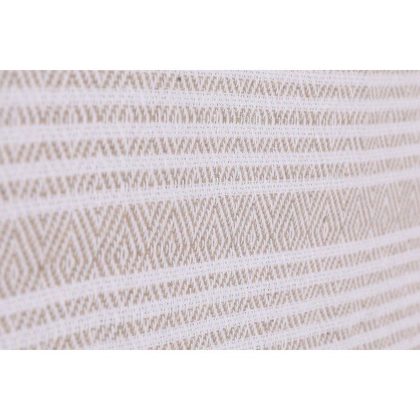 Gaiši bēšs kokvilnas gultas pārklājs Galina Beige White, 220 x 240 cm-image-1