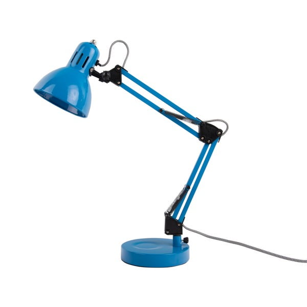 Gaiši zila galda lampa ar metāla abažūru (augstums 52 cm) Funky Hobby – Leitmotiv