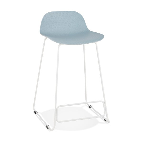 Gaiši zils bāra krēsls Kokoon Slade Mini, sēdekļa augstums 66 cm