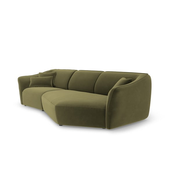 Zaļš samta stūra dīvāns Tokyo – Cosmopolitan Design-image-3