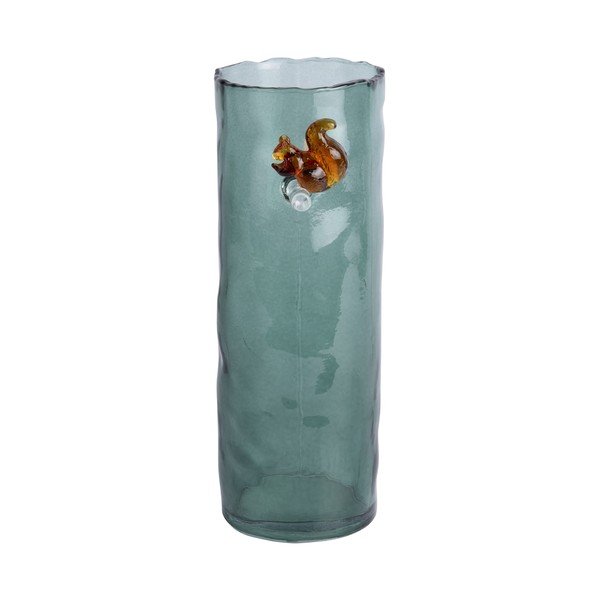 Tumši zaļa stikla vāze (augstums 15 cm) Squirrel On Branch – PT LIVING-image-3