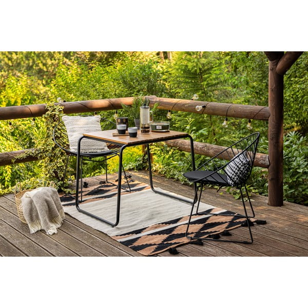 2 melnu dārza krēslu komplekts Bonami Selection Coco-image-1