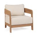 Dabīga toņa masīvkoka dārza atpūtas krēsls Pablo – Bizzotto