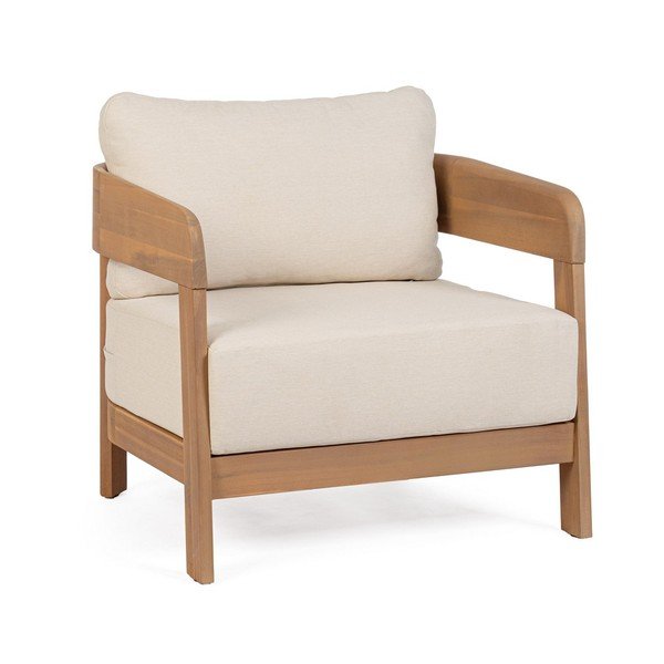 Dabīga toņa masīvkoka dārza atpūtas krēsls Pablo – Bizzotto