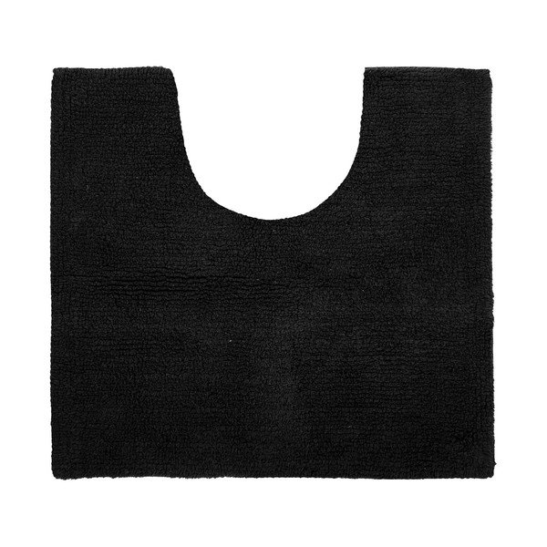 Melns vannas istabas paklājs 50x45 cm Riva – Tiseco Home Studio