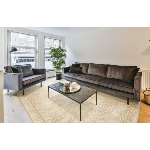 Bēšs vilnas paklājs 133x180 cm Jenny – Agnella-image-1