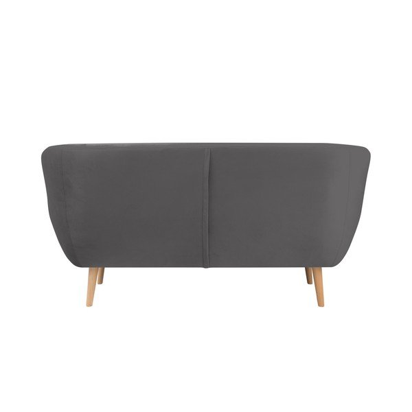 Pelēks divvietīgs dīvāns Mazzini Sofas Benito-image-1