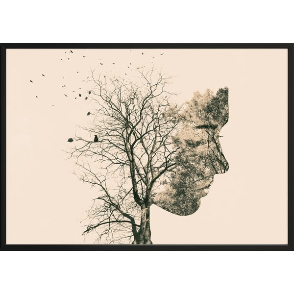 Plakāts DecoKing Girl Silhouette Tree, 100 x 70 cm