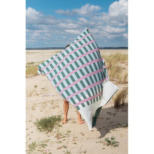 Zaļš/rozā pleds 160x200 cm Onu – noo.ma-image-3