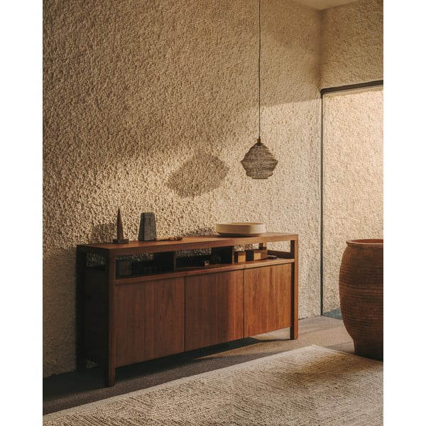 Zelta krāsas piekaramā lampa ar metāla abažūru ø 30 cm Sarraco – Kave Home-image-2