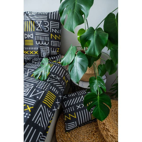 Pelēka kokvilnas gultas veļa vienvietīgai gultai 140x200 cm LP Dita Runy – Cotton House-image-1