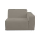 Gaiši brūns modulārais dīvāns no buklē auduma (ar labo stūri) Roxy – Scandic