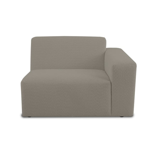 Gaiši brūns modulārais dīvāns no buklē auduma (ar labo stūri) Roxy – Scandic