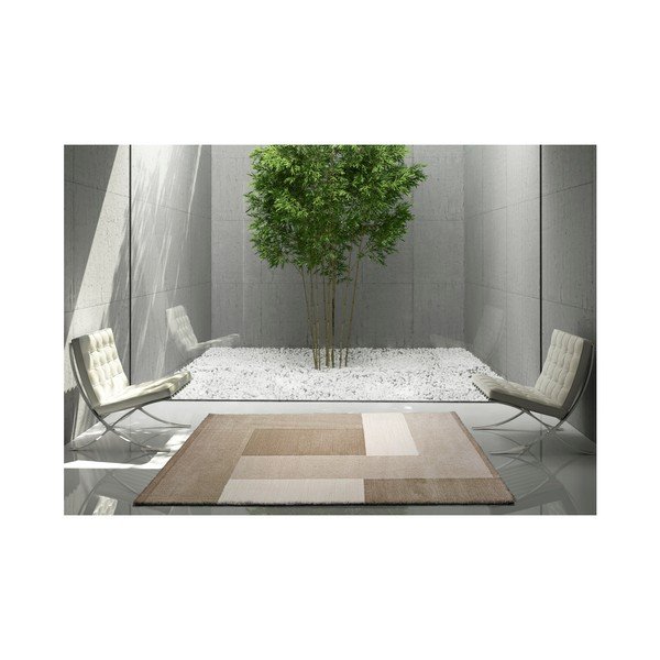 Bēšs paklājs Universal Tanum Blocks, 80 x 150 cm-image-1