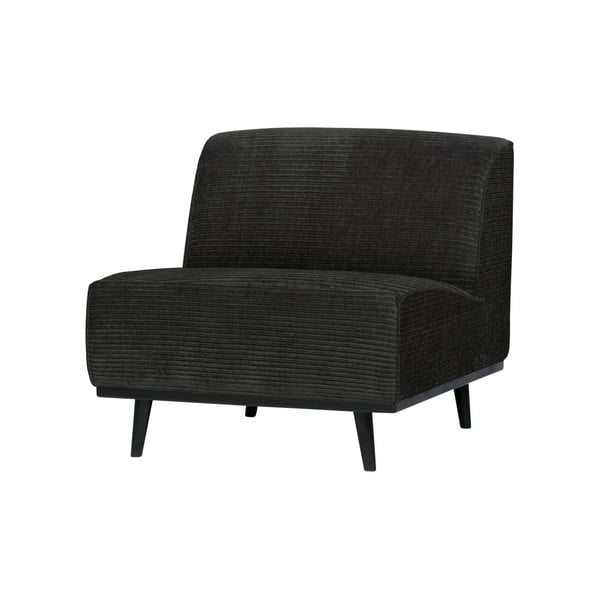 Tumši pelēks velveta atpūtas krēsls BePureHome Statement-image-1