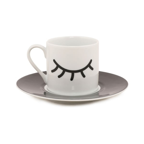 2 tasīšu un apakštasīšu komplekts Kütahya Porselen Eyes, 90 ml-image-2