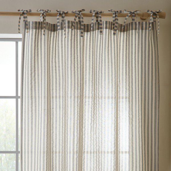 Pelēks aizkars 140x229 cm Zanzibar Woven Stripe – Pineapple Elephant