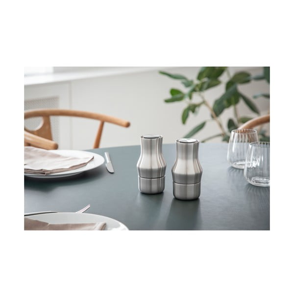 Matētas sudraba krāsas nerūsējošā tērauda dzirnaviņas Dorotea – Gense-image-4