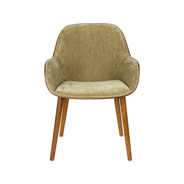 Zaļš polsterēts ēdamistabas krēsls ar roku balstiem Taylor – Dutchbone-image-2