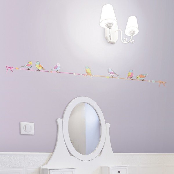 Ambiance Birds On Wire Sticker-image-1