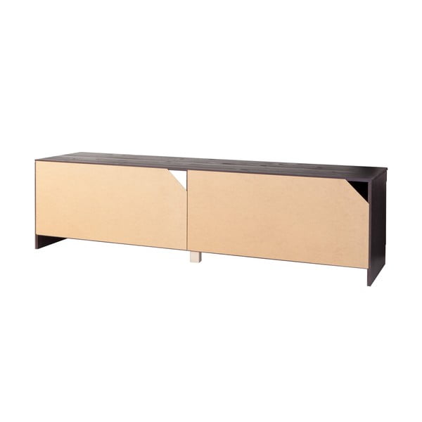 Brūns priedes masīvkoka TV galdiņš 45x44 cm Cubrix – Støraa-image-2