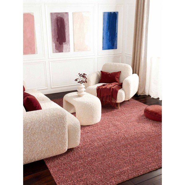 Tumši rozā ar rokām darināts buklē paklājs 120x170 cm Notting Hill Portobello – Ted Baker-image-2