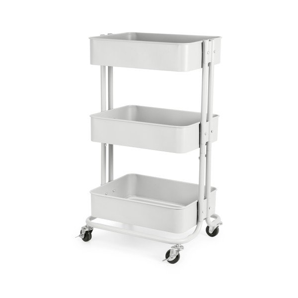 Metāla servēšanas galdiņš uz riteņiem 36,5x43 cm Grena – Compactor
