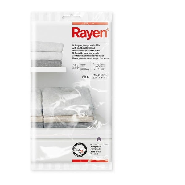 Plastmasas aizsargpārvalki apģērbam (6 gab.) – Rayen