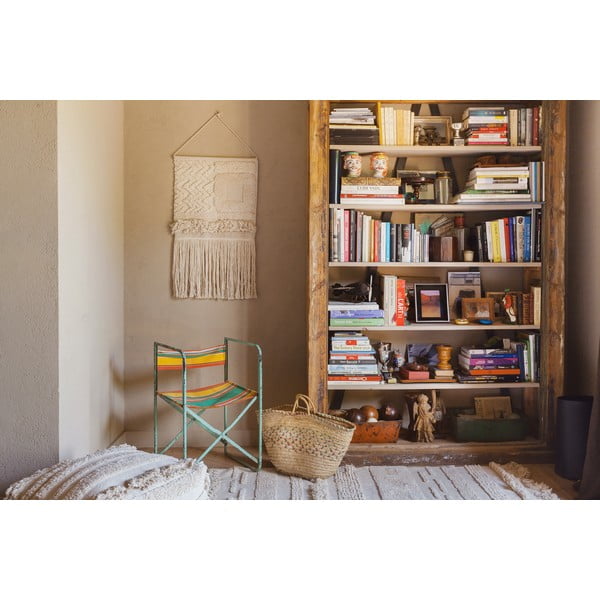 Gaiši pelēks/krēmkrāsas mazgājams/ar rokām darināts kokvilnas paklājs 140x200 cm Air Natural – Lorena Canals-image-1