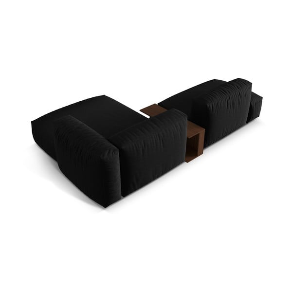 Melns modulārais stūra dīvāns (ar labo stūri) Martina – Micadoni Home-image-4