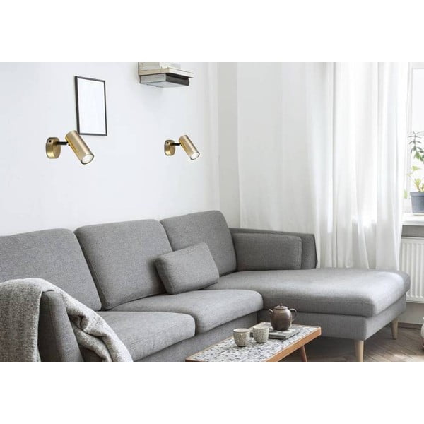 Zelta krāsas metāla prožektora tipa lampa 8x16 cm Colly – Candellux Lighting-image-3