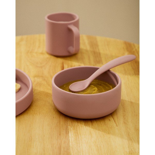 Silikona bērnu pusdienu komplekts (2 gab.) Lili – Kave Home-image-1