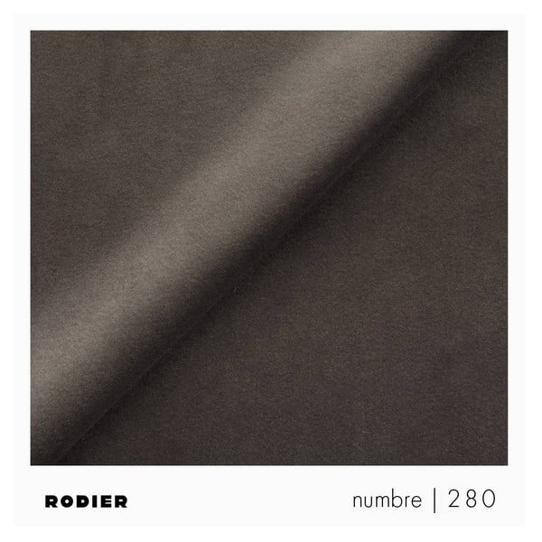 Pelēkbrūns samta salokāms stūra dīvāns ar uzglabāšanas vietu (ar labo stūri/ar zvilni) Rene – Rodier-image-4