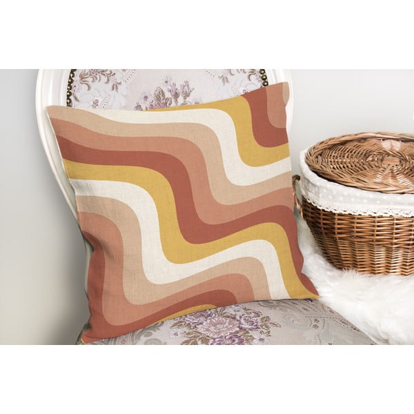 Spilvendrāna 43x43 cm Creamy Strawberry Swirl – Mila Home-image-1