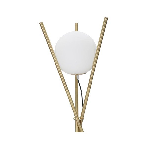 Balta/zelta krāsas stāvlampa ar stikla abažūru (augstums 155 cm) Glamy – Mauro Ferretti-image-1