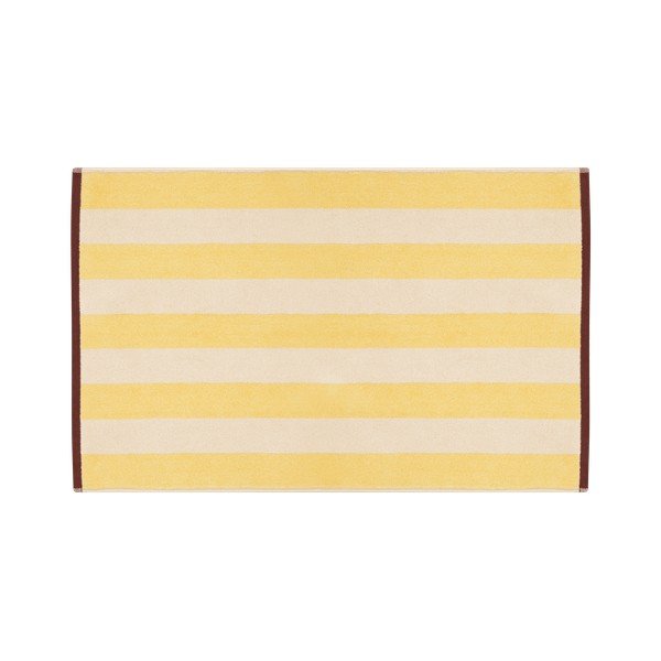 Dzeltens tekstila vannas istabas paklājiņš 50x80 cm Gobo – noo.ma