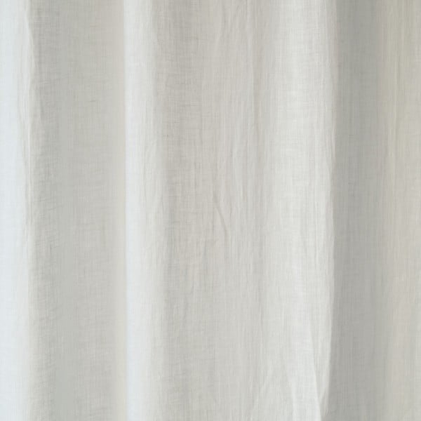 Balts viegls lina aizkars ar tuneli Linen Tales Daytime, 250 x 130 cm-image-1