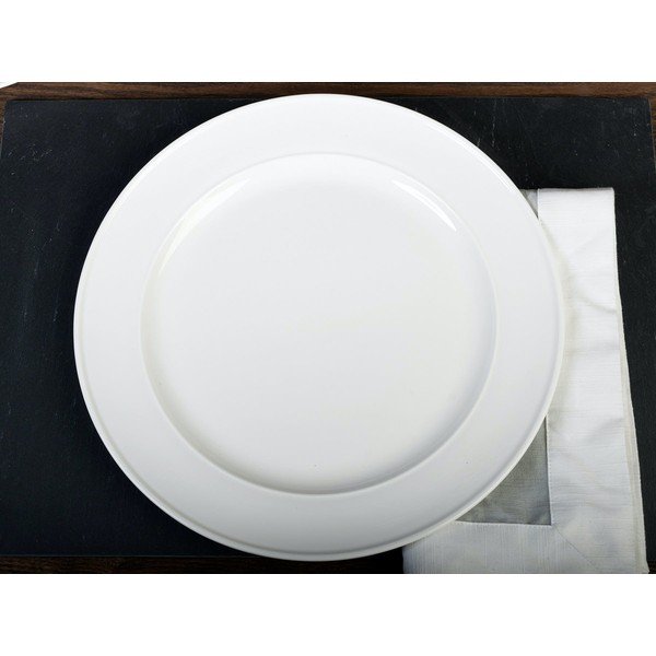 Balts porcelāna šķīvis Mikasa Ridget, ø 29 cm-image-3
