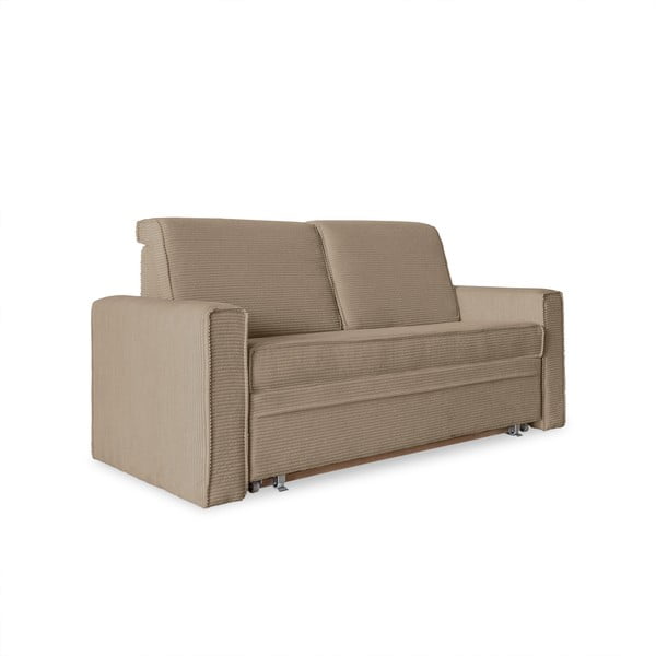 Bēšs izvelkamais dīvāns 168 cm Lucky Lucy – Miuform