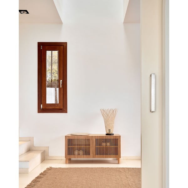 Dabīga toņa apavu plaukts ar ozolkoka imitāciju un soliņu Beyla – Kave Home-image-4