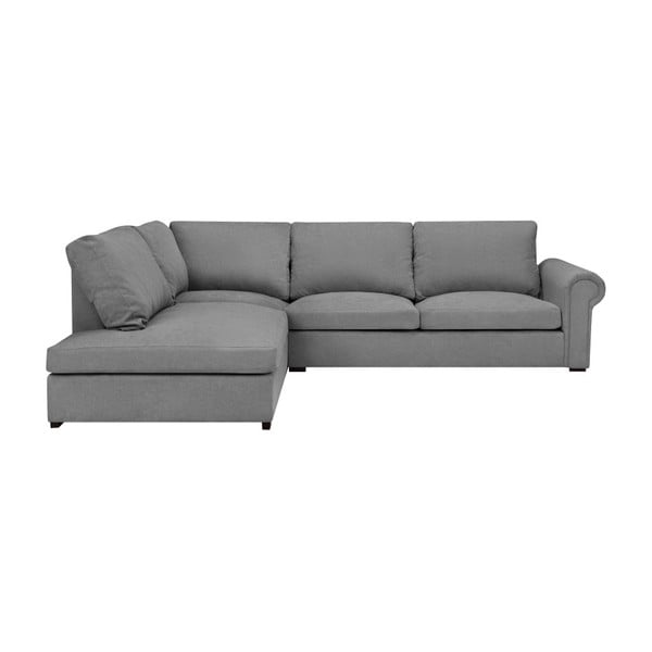Windsor & Co Dīvāni Hermes pelēks stūra dīvāns, kreisais stūris