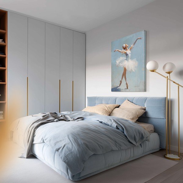 Attēls ar manuāli gleznotiem elementiem 70x100 cm Grace – Styler-image-1