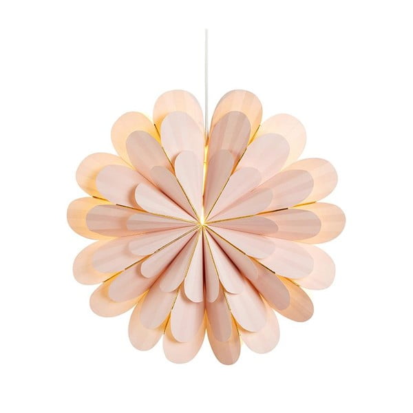 Rozā piekarināms Ziemassvētku gaismas dekors Marigold – Markslöjd