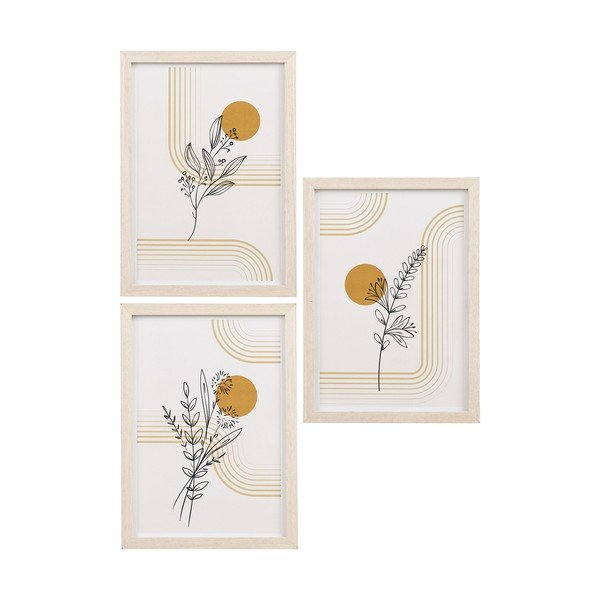 Gaiša dabīga toņa piekarināmi foto rāmji (3 gab.) 21x30 cm Madison – House Nordic
