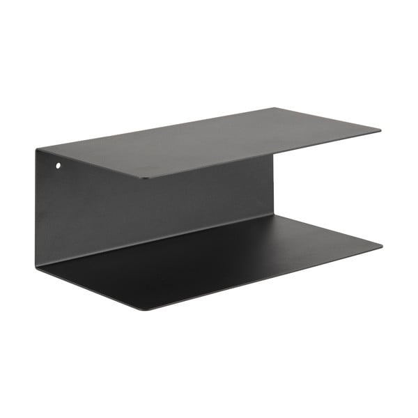 Melns dubults sienas plaukts no metāla Actona Joliet, platums 35 cm-image-2