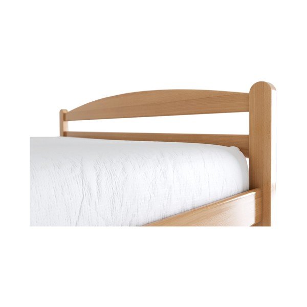 Dabīga toņa dižskābarža masīvkoka divvietīga gulta ar redelēm 180x200 cm Bellariva – B.E.S.-image-4