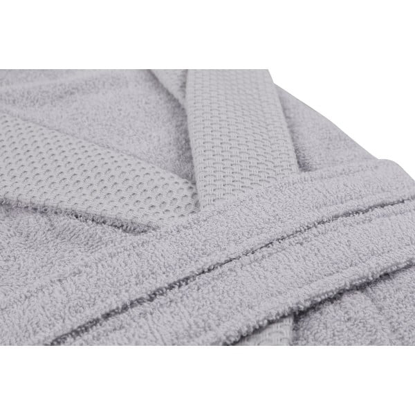 Pelēks kokvilnas halāts M izmēra Cappa – Foutastic-image-1