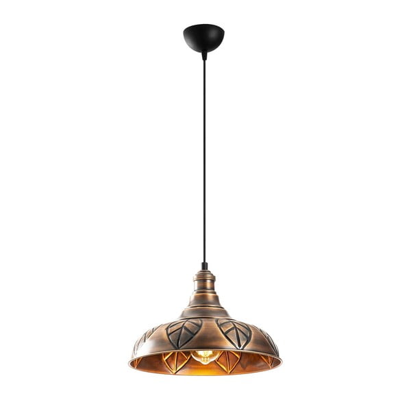 Bronzas krāsas piekaramā lampa ar metāla abažūru ø 31 cm Chandelier – Opviq lights-image-2
